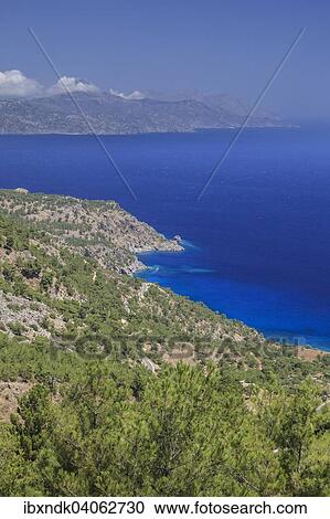 Kuste, blaues Meer, Karpathos, Dodekanes, Sudliche Aegais, Griechenland, Europa View Large Photo Image Stock Image - Kuste, blaues Meer, Karpathos, Dodekanes, Sudliche Aegais, Griechenland, Europa. Fotosearch