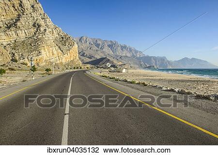 Kustenstrasse nach Khasab, Musandam, Oman, Asien View Large Photo Image Stock Image - Kustenstrasse nach Khasab, Musandam, Oman, Asien. Fotosearch
