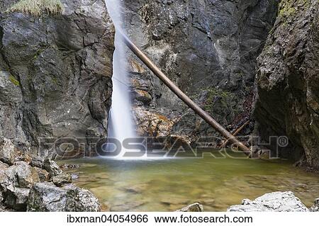 Lainbach-Wasserfall, Kochel am See, Oberbayern, Bayern, Deutschland, Europa View Large Photo Image Stock Photograph - Lainbach-Wasserfall, Kochel am See, Oberbayern, Bayern, Deutschland, Europa. Fotosearch