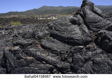 Lava, Lavafeld, Vulkangestein, hinten Las Manchas, La Palma, Kanarische Inseln, Spanien, Europa View Large Photo Image Stock Photo - Lava, Lavafeld, Vulkangestein, hinten Las Manchas, La Palma, Kanarische Inseln, Spanien, Europa. Fotosearch
