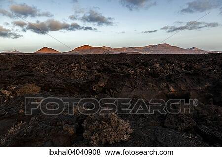Lavafeld, Feuerberge, Vulkane, Vulkanlandschaft, Abendlicht, Lanzarote, Kanarische Inseln, Spanien, Europa View Large Photo Image Stock Photo - Lavafeld, Feuerberge, Vulkane, Vulkanlandschaft, Abendlicht, Lanzarote, Kanarische Inseln, Spanien, Europa. Fotosearch