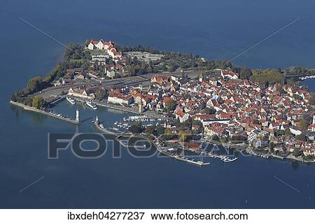 Stock Photo - Lindau im Bodensee, Schwaben, Bayern, Deutschland, Europa. Fotosearch
