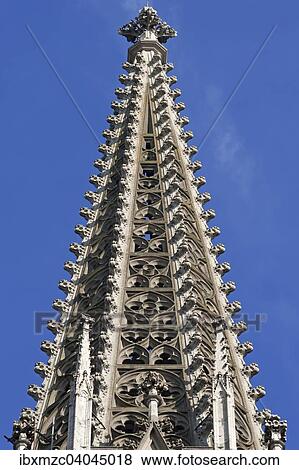 Linke Turmspitze vom Regensburger Dom, fertiggestellt 1859, Regensburg, Oberpfalz, Bayern, Deutschland, Europa View Large Photo Image Stock Photo - Linke Turmspitze vom Regensburger Dom, fertiggestellt 1859, Regensburg, Oberpfalz, Bayern, Deutschland, Europa. Fotosearch