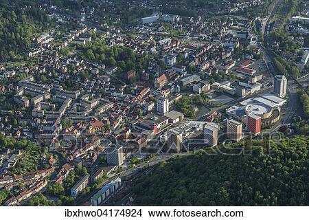 Luftaufnahme, Stadtzentrum, Suhl, Thuringer Wald, Thuringen, Deutschland, Europa View Large Photo Image Picture - Luftaufnahme, Stadtzentrum, Suhl, Thuringer Wald, Thuringen, Deutschland, Europa. Fotosearch