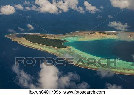 Stock Photography - Luftbild, Atoll Ant, Pohnpei, Mikronesien, Ozeanien. Fotosearch