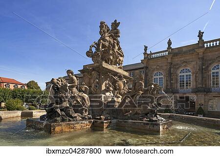Markgrafenbrunnen vor dem Neuen Schloss, Bayreuth, Oberfranken, Bayern, Deutschland, Europa View Large Photo Image Stock Image - Markgrafenbrunnen vor dem Neuen Schloss, Bayreuth, Oberfranken, Bayern, Deutschland, Europa. Fotosearch
