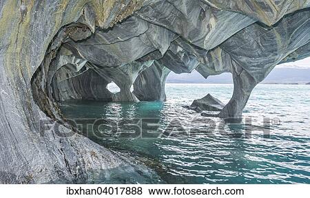 Marmorhohlen, Lago General Carrera, Puerto Tranquilo, Region de Aysen, Chile, Sudamerika View Large Photo Image Stock Photo - Marmorhohlen, Lago General Carrera, Puerto Tranquilo, Region de Aysen, Chile, Sudamerika. Fotosearch