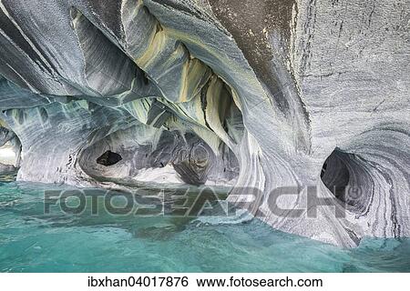 Marmorhohlen, Lago General Carrera, Puerto Tranquilo, Region de Aysen, Chile, Sudamerika View Large Photo Image Stock Photograph - Marmorhohlen, Lago General Carrera, Puerto Tranquilo, Region de Aysen, Chile, Sudamerika. Fotosearch