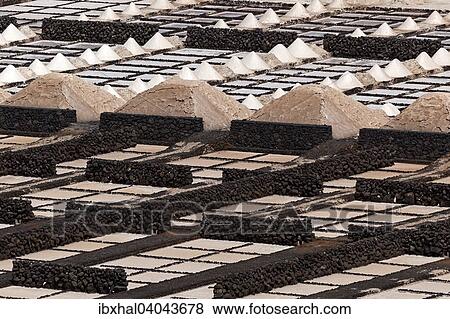 Meersalzgewinnung, Salinen von Janubio, Salinas de Janubio, Lanzarote, Kanarische Inseln, Spanien, Europa View Large Photo Image Stock Photo - Meersalzgewinnung, Salinen von Janubio, Salinas de Janubio, Lanzarote, Kanarische Inseln, Spanien, Europa. Fotosearch