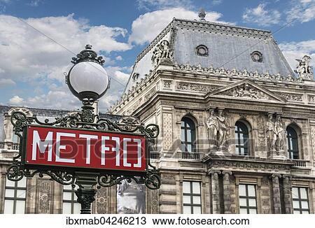 Metro-Schild, U-Bahn-Station, Paris, Ile-de-France, Frankreich, Europa View Large Photo Image Stock Image - Metro-Schild, U-Bahn-Station, Paris, Ile-de-France, Frankreich, Europa. Fotosearch