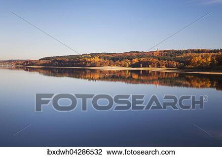Mohnesee im Herbst, Sauerland, Nordrhein-Westfalen, Deutschland, Europa View Large Photo Image Stock Image - Mohnesee im Herbst, Sauerland, Nordrhein-Westfalen, Deutschland, Europa. Fotosearch