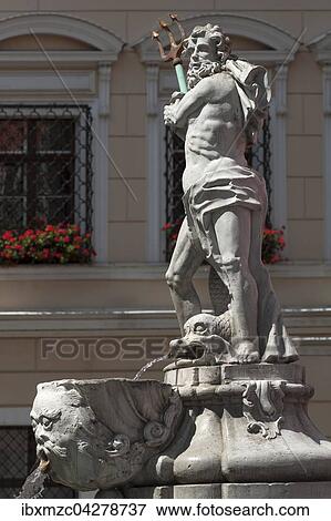Neptunbrunnen, Untermarkt, Gorlitz, Oberlausitz, Sachsen, Deutschland, Europa View Large Photo Image Stock Photo - Neptunbrunnen, Untermarkt, Gorlitz, Oberlausitz, Sachsen, Deutschland, Europa. Fotosearch