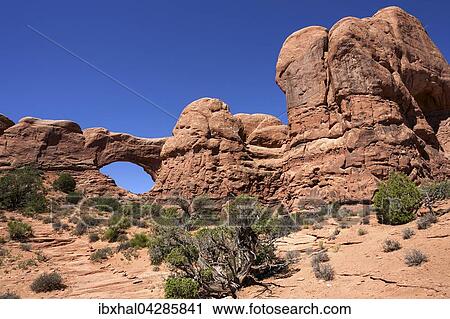 North Window, The Windows Selection, Arches National Park, Utah, USA, Nordamerika View Large Photo Image Stock Image - North Window, The Windows Selection, Arches National Park, Utah, USA, Nordamerika. Fotosearch