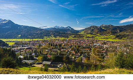 Ortsansicht, Oberstdorf, Allgau, Bayern, Deutschland, Europa View Large Photo Image Stock Image - Ortsansicht, Oberstdorf, Allgau, Bayern, Deutschland, Europa. Fotosearch