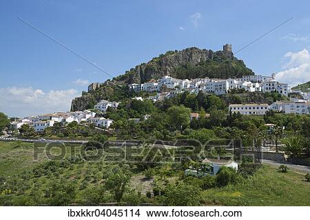 Ortsansicht, Zahara de la Sierra, Naturpark Sierra de Grazalema, Andalusien, Spanien, Europa View Large Photo Image Picture - Ortsansicht, Zahara de la Sierra, Naturpark Sierra de Grazalema, Andalusien, Spanien, Europa. Fotosearch