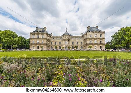 Palais du Luxembourg, Jardin du Luxembourg, Quartier Latin, Paris, Ile-de-France, Frankreich, Europa View Large Photo Image Stock Image - Palais du Luxembourg, Jardin du Luxembourg, Quartier Latin, Paris, Ile-de-France, Frankreich, Europa. Fotosearch