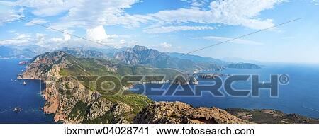 Panorama, Kuste und Berglandschaft, Golf von Porto, Korsika, Frankreich, Europa View Large Photo Image Stock Image - Panorama, Kuste und Berglandschaft, Golf von Porto, Korsika, Frankreich, Europa. Fotosearch