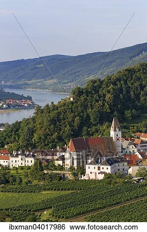 Pfarrkirche St. Mauritius, Spitz an der Donau, Donau, Wachau, Waldviertel, Niederosterreich, Osterreich, Europa View Large Photo Image Stock Photograph - Pfarrkirche St. Mauritius, Spitz an der Donau, Donau, Wachau, Waldviertel, Niederosterreich, Osterreich, Europa. Fotosearch