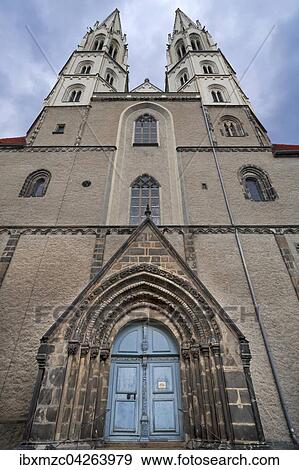 Pfarrkirche St. Peter und Paul mit romanischem Eingangsportal, Gorlitz, Oberlausitz, Sachsen, Deutschland, Europa View Large Photo Image Stock Photo - Pfarrkirche St. Peter und Paul mit romanischem Eingangsportal, Gorlitz, Oberlausitz, Sachsen, Deutschland, Europa. Fotosearch