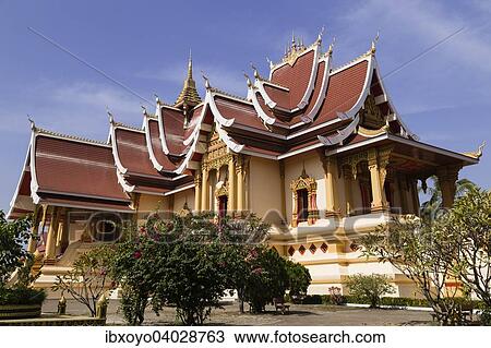 Pha That Luang, Ban Nongbone, Vientiane, Prafektur Vientiane, Laos, Asien View Large Photo Image Stock Image - Pha That Luang, Ban Nongbone, Vientiane, Prafektur Vientiane, Laos, Asien. Fotosearch