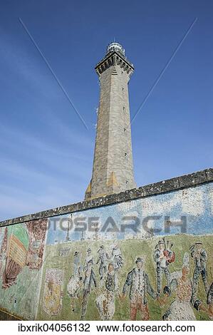 Phare d'Eckmuhl, Penmarch, Finistere, Bretagne, Frankreich, Europa View Large Photo Image Stock Image - Phare d'Eckmuhl, Penmarch, Finistere, Bretagne, Frankreich, Europa. Fotosearch