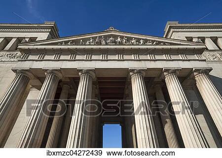 Propylaen, Ostseite, Architekt Leo von Klenze, Konigsplatz, Munchen, Bayern, Oberbayern, Deutschland, Europa View Large Photo Image Stock Photo - Propylaen, Ostseite, Architekt Leo von Klenze, Konigsplatz, Munchen, Bayern, Oberbayern, Deutschland, Europa. Fotosearch