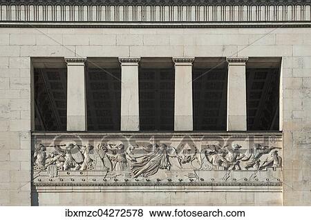 Propylaen, Relief am Sudturm, Architekt Leo von Klenze, Konigsplatz, Munchen, Bayern, Oberbayern, Deutschland, Europa View Large Photo Image Stock Photo - Propylaen, Relief am Sudturm, Architekt Leo von Klenze, Konigsplatz, Munchen, Bayern, Oberbayern, Deutschland, Europa. Fotosearch