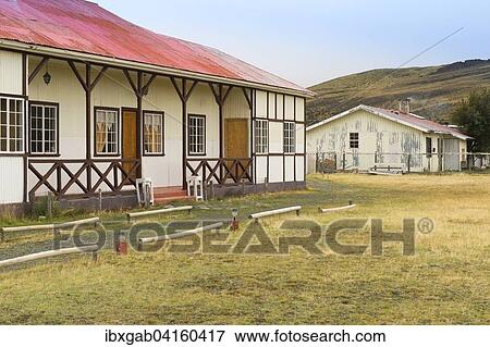 Ranch, Nationalpark Torres del Paine, Patagonien, Chile, Sudamerika View Large Photo Image Stock Photo - Ranch, Nationalpark Torres del Paine, Patagonien, Chile, Sudamerika. Fotosearch