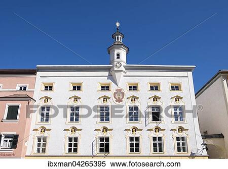 Rathaus am Stadtplatz, Tittmoning, Rupertiwinkel, Oberbayern, Bayern, Deutschland, Europa View Large Photo Image Stock Photography - Rathaus am Stadtplatz, Tittmoning, Rupertiwinkel, Oberbayern, Bayern, Deutschland, Europa. Fotosearch