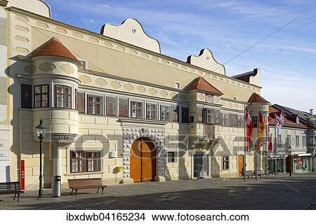 Picture - Rathaus, Eisenstadt, Burgenland, Osterreich, Europa. Fotosearch