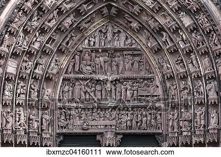 Reicher Figurenschmuck im Tympanon des Portals am Strassburger Munster, Strassburg, Elsass, Frankreich, Europa View Large Photo Image Stock Image - Reicher Figurenschmuck im Tympanon des Portals am Strassburger Munster, Strassburg, Elsass, Frankreich, Europa. Fotosearch