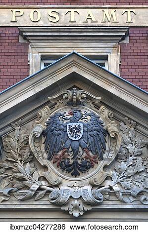 Reichsadler am Giebel, Postamt, 1887, Gorlitz, Oberlausitz, Sachsen, Deutschland, Europa View Large Photo Image Stock Photograph - Reichsadler am Giebel, Postamt, 1887, Gorlitz, Oberlausitz, Sachsen, Deutschland, Europa. Fotosearch
