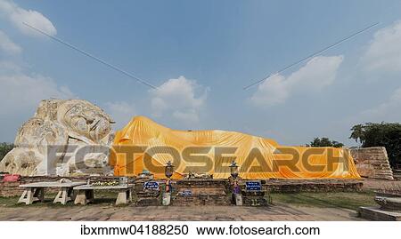 Riesiger liegender Buddha, wat phra non, Ayutthaya, Thailand, Asien View Large Photo Image Stock Image - Riesiger liegender Buddha, wat phra non, Ayutthaya, Thailand, Asien. Fotosearch