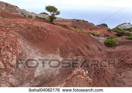 Rote Erde, Erosion, oberhalb der Steilwand, Agulo, La Gomera, Kanarische Inseln, Spanien, Europa View Large Photo Image Stock Photograph - Rote Erde, Erosion, oberhalb der Steilwand, Agulo, La Gomera, Kanarische Inseln, Spanien, Europa. Fotosearch