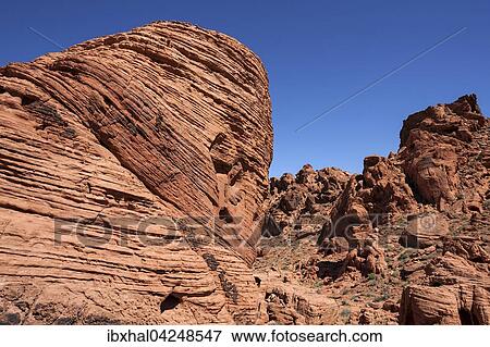 Rote Sandsteinformationen, Valley of Fire State Park, Nevada, USA, Nordamerika View Large Photo Image Stock Photo - Rote Sandsteinformationen, Valley of Fire State Park, Nevada, USA, Nordamerika. Fotosearch
