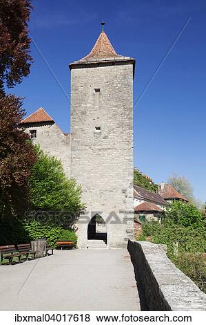 Rothenburg ob der Tauber, Romantische Strasse, Franken, Bayern, Deutschland, Europa View Large Photo Image Stock Photo - Rothenburg ob der Tauber, Romantische Strasse, Franken, Bayern, Deutschland, Europa. Fotosearch