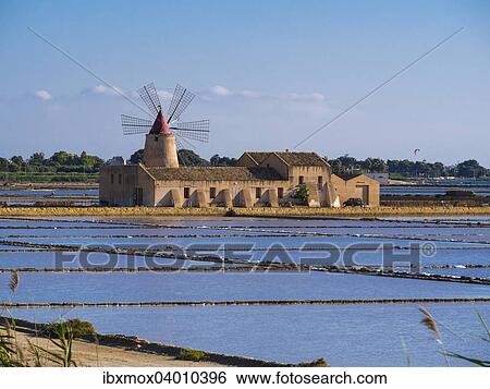 Salzmuseum mit Windmuhle, Salinen, San Vito lo Capo, Sizilien, Italien, Europa View Large Photo Image Stock Photograph - Salzmuseum mit Windmuhle, Salinen, San Vito lo Capo, Sizilien, Italien, Europa. Fotosearch