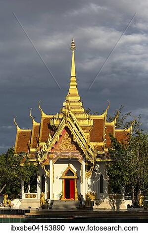 Stock Image - San Lak Muang, Mueang, Stadtsaule, Schrein, City Pillar Shrine, Ubon Ratchathani, Isan, Isaan, Thailand, Asien. Fotosearch