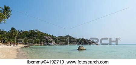 Sandstrand, turkises Meer, Insel Koh Tao, Golf von Thailand, Thailand, Asien View Large Photo Image Stock Image - Sandstrand, turkises Meer, Insel Koh Tao, Golf von Thailand, Thailand, Asien. Fotosearch