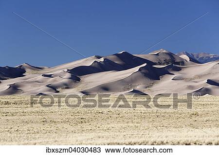 Sangre de Cristo Mountains, Great-Sand-Dunes-Nationalpark, Colorado, USA, Nordamerika View Large Photo Image Stock Image - Sangre de Cristo Mountains, Great-Sand-Dunes-Nationalpark, Colorado, USA, Nordamerika. Fotosearch