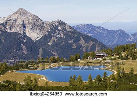 Stock Photo - Schafkogelsee, Hutterer Hoss, Hinterstoder, Totes Gebirge, Oberosterreich, Osterreich, Europa. Fotosearch