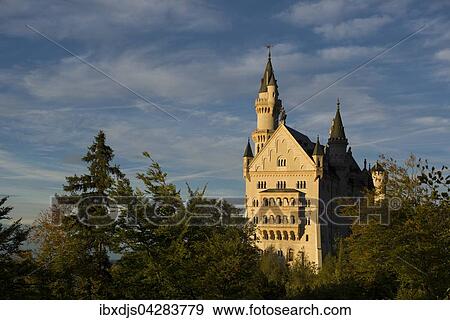 Schloss Neuschwanstein, Schwangau, Ostallgau, Allgau, Bayern, Deutschland, Europa View Large Photo Image Stock Photo - Schloss Neuschwanstein, Schwangau, Ostallgau, Allgau, Bayern, Deutschland, Europa. Fotosearch