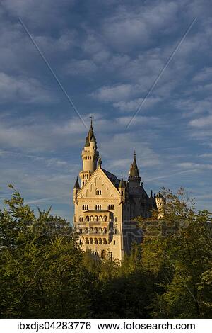 Schloss Neuschwanstein, Schwangau, Ostallgau, Allgau, Bayern, Deutschland, Europa View Large Photo Image Stock Photograph - Schloss Neuschwanstein, Schwangau, Ostallgau, Allgau, Bayern, Deutschland, Europa. Fotosearch