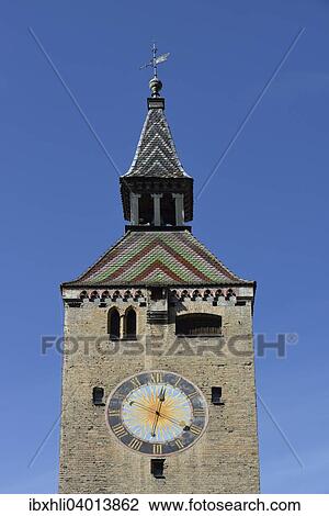 Stock Image - Schmalzturm, Landsberg am Lech, Oberbayern, Bayern, Deutschland, Europa. Fotosearch