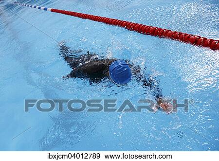 Stock Photo - Schwimmer, Freibad, Deutschland, Europa. Fotosearch