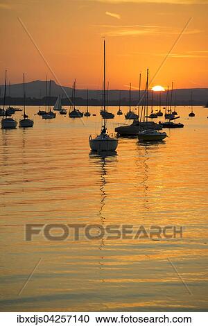 Segelboote auf dem Untersee, Sonnenuntergang, Allensbach, Bodensee, Baden-Wurttemberg, Deutschland, Europa View Large Photo Image Stock Image - Segelboote auf dem Untersee, Sonnenuntergang, Allensbach, Bodensee, Baden-Wurttemberg, Deutschland, Europa. Fotosearch