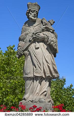 Skulptur des Heiligen Nepomuk, Marktplatz, Eltmann, Unterfranken, Bayern, Deutschland, Europa View Large Photo Image Stock Photo - Skulptur des Heiligen Nepomuk, Marktplatz, Eltmann, Unterfranken, Bayern, Deutschland, Europa. Fotosearch
