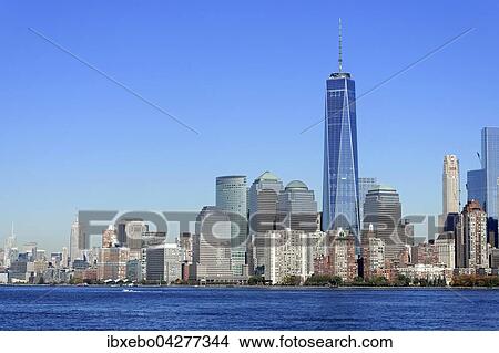 Picture - Skyline, Financial District mit One World Trade Center, Manhattan, New York City, New York, USA, Nordamerika. Fotosearch