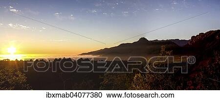 Stock Image - Sonnenuntergang, La Palma, Kanarische Inseln, Spanien, Europa. Fotosearch
