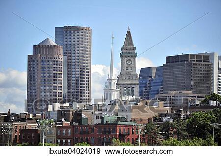 Stadtansicht mit Old North Church, Boston, Massachusetts, USA, Nordamerika View Large Photo Image Stock Photo - Stadtansicht mit Old North Church, Boston, Massachusetts, USA, Nordamerika. Fotosearch